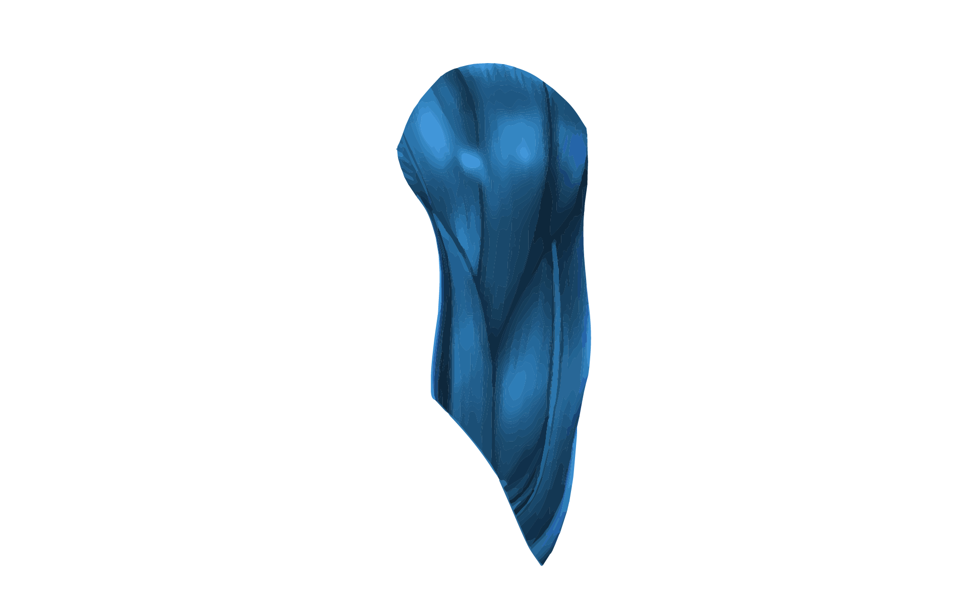 A 3D graphic image of the human muscle