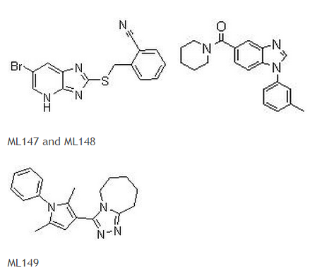 Structure of ML147, ML148, and ML149