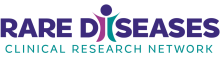 Rare Diseases Clinical Research Network graphic identity.